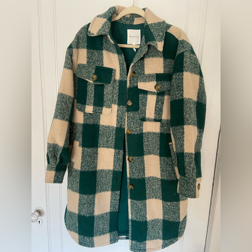 AMAZING long Avec Les Fille shacket coat! Gorgeous and thick